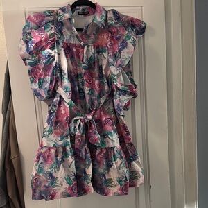 Shein Floral Dress with Ruffle Details
